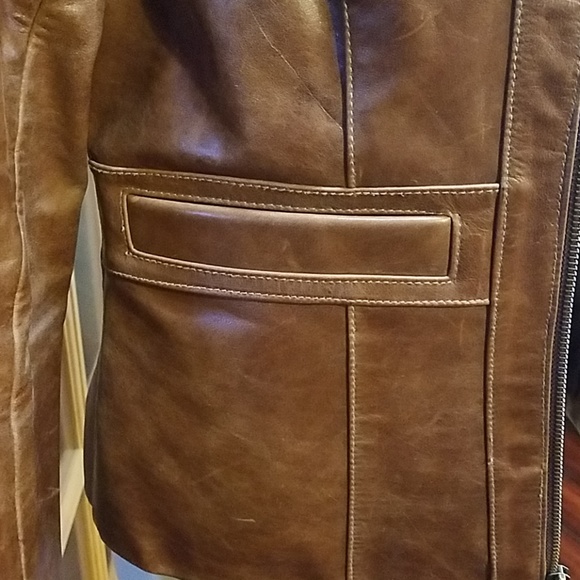 1990s VTG genuine leather jacket - Picture 4 of 6